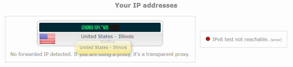 VyprVPN does not have ipv6 leak