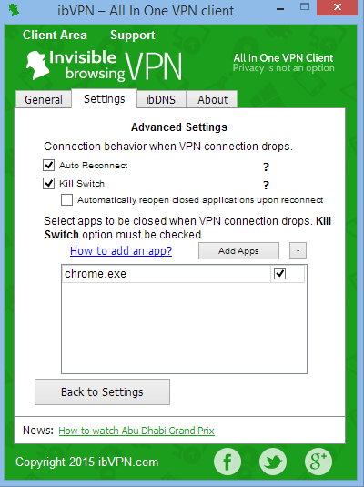 ibVPN has an app level kill-switch for extra security