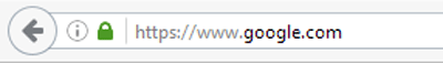 Google uses HTTPS encryption