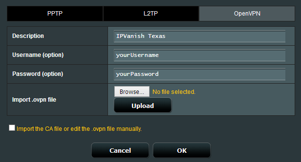 OpenVPN setup