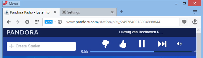 Opera VPN (Netflix)