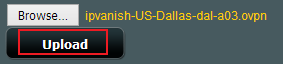 Upload .ovpn file to router