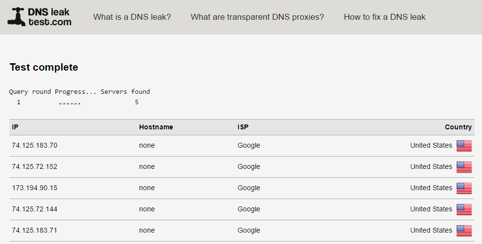 Opera VPN DNS Leak Test