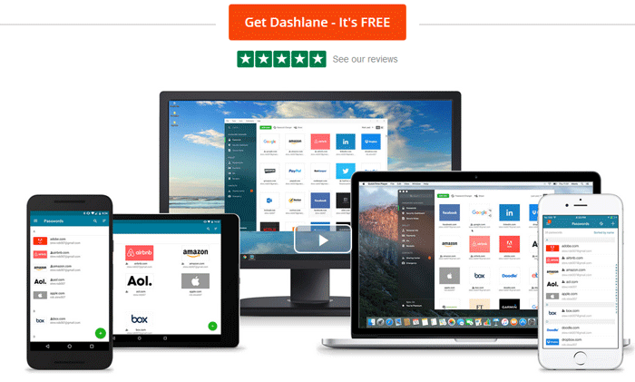 Dashlane password manager