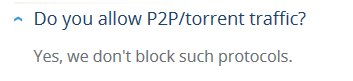 VPN.ac allows torrenting