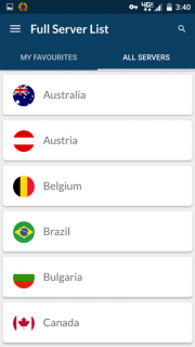Android server list