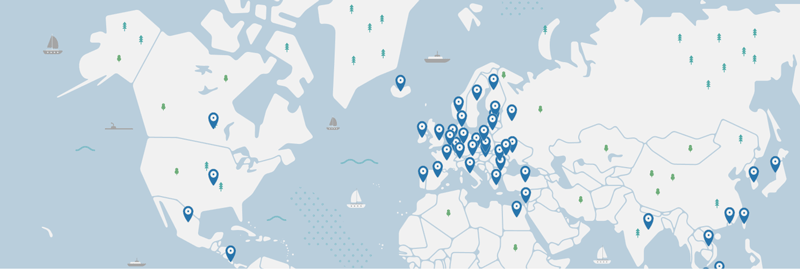 NordVPN server locations