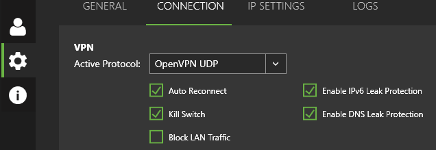 IPVanish kill-switch