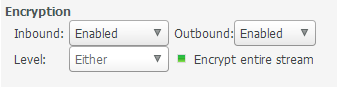 Deluge encryption enabled