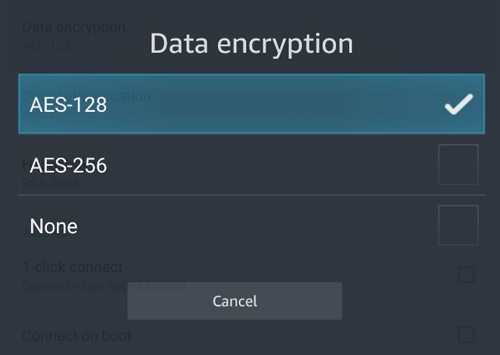 PIA encryption strength