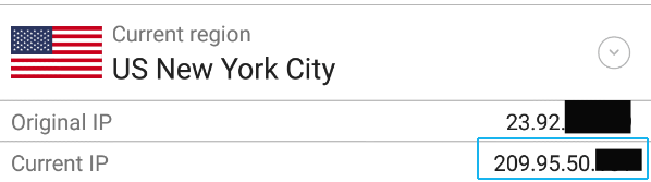 Current IP address
