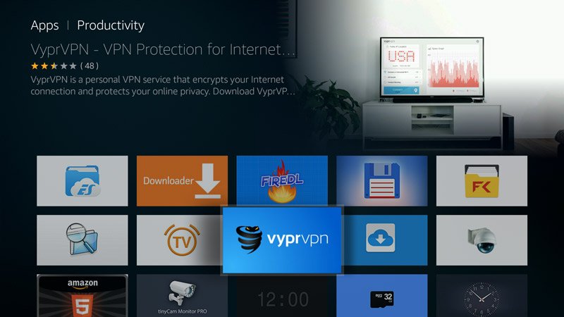 VyprVPN app on FireTV Fire Stick
