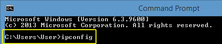 ipconfig
