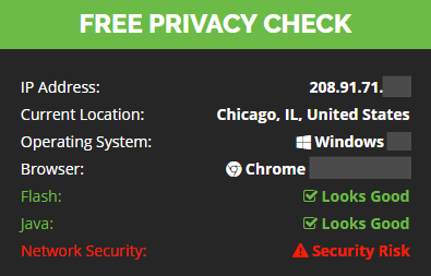 IP and location check (with VPN)