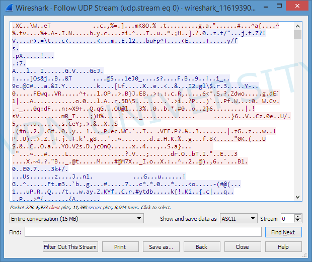 OpenVPN UDP stream in wireshark