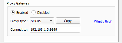 Share VPN connection via http or socks proxy