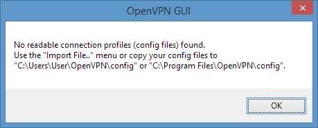 No config files found
