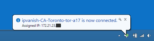 Green connection icon shows connection status