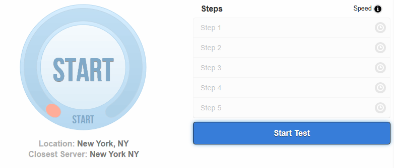 Demo of the Internet Health Test