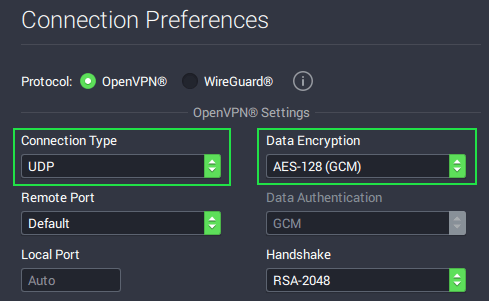 Private Internet Access OpenVPN data encryption strength (uTorrent)